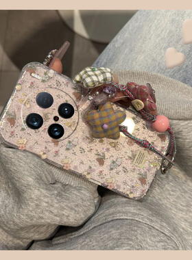 适用vivox200promini手机壳x100闪粉x90pro+粉色x80小碎花x70带挂绳xnote挂链t2x可爱x60兔子x50卡通vivo趣味