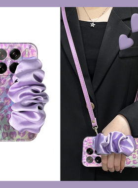 适用小米15spro手机壳14满屏13ultra紫色12s爱心11青春版10立体9带腕带civi4手腕3背带2可斜挎1s至尊版mi羽纱