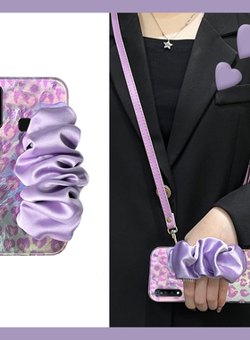 适用vivoy9s手机壳y7s满屏y5s紫色y3爱心u3x立体z6带腕带z5手腕z3i背带z1i可斜挎z1羽纱u3硅胶vivo软壳手机套