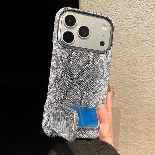 晕染拼色蛇皮纹适用谷歌pixel10a手机壳pixe9proxl夏天pixel8por镜面9a支架镜子7补妆镜10por仿皮Google皮纹p