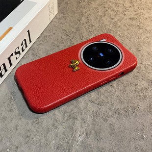 2026金色小马适用vivox300pro手机壳x200ultra新年x100s红色x90本命年x80卡通x70t立体x60t马年x200promini女