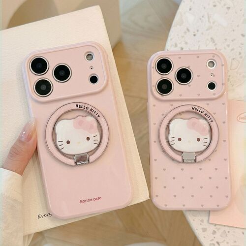 旋转磁吸支架适用vivos60手机壳s50promini卡通s30猫咪s20可爱s19侧边s18s15爱心s17t大视窗s16pro粉色vivo女