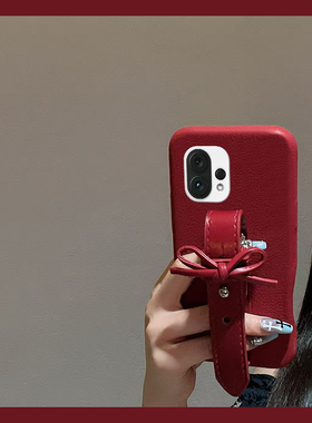 立体蝴蝶结腕带适用vivos30promini手机壳s20pro新年s19马年s16红色s15简约s10仿皮s12皮纹s18e复古s17女s7t