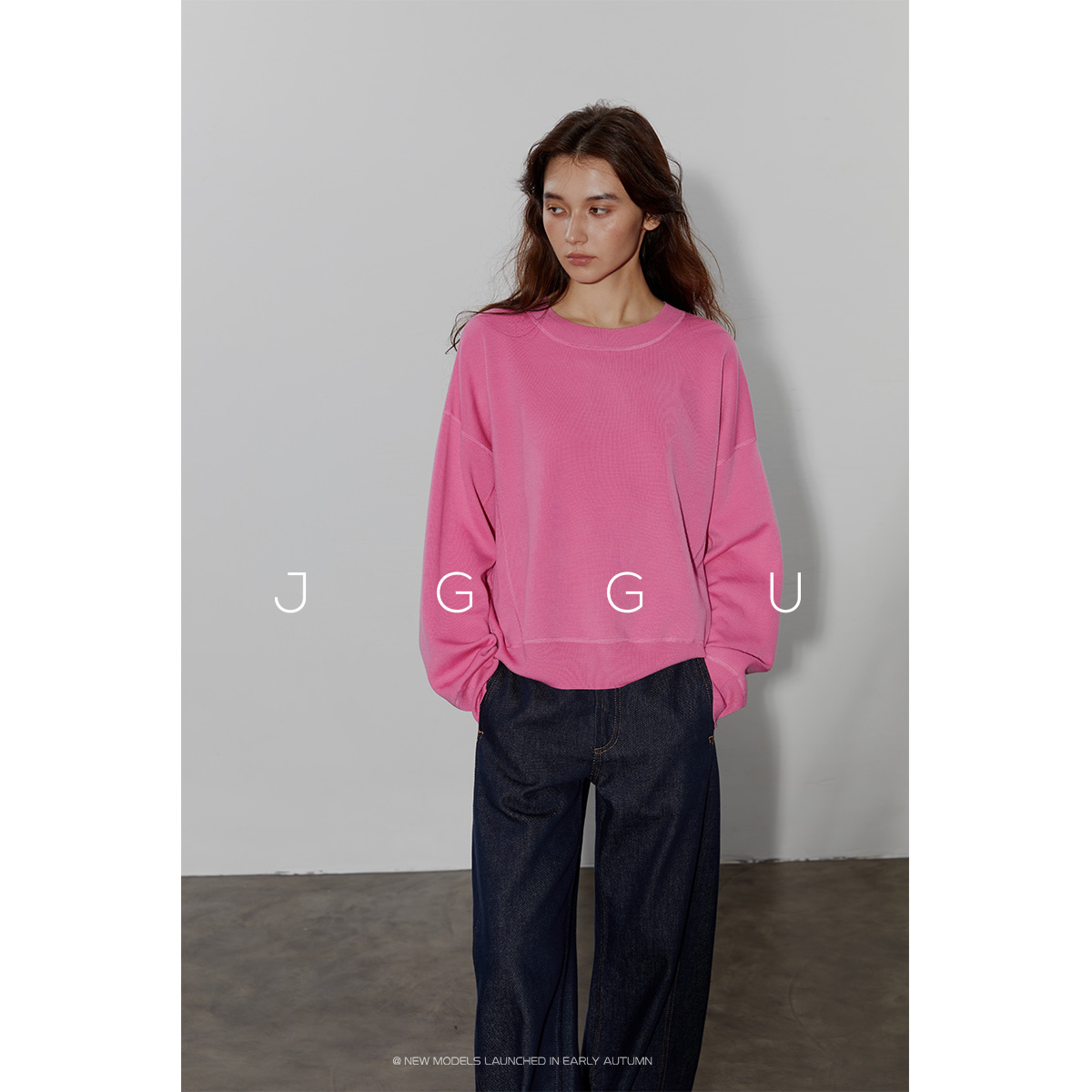 黑标晶咕美利奴羊毛圆领针织