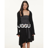 100针织冰曲棉面料花边钩花开衫 晶咕黑标JGGU 气质lady 外套女