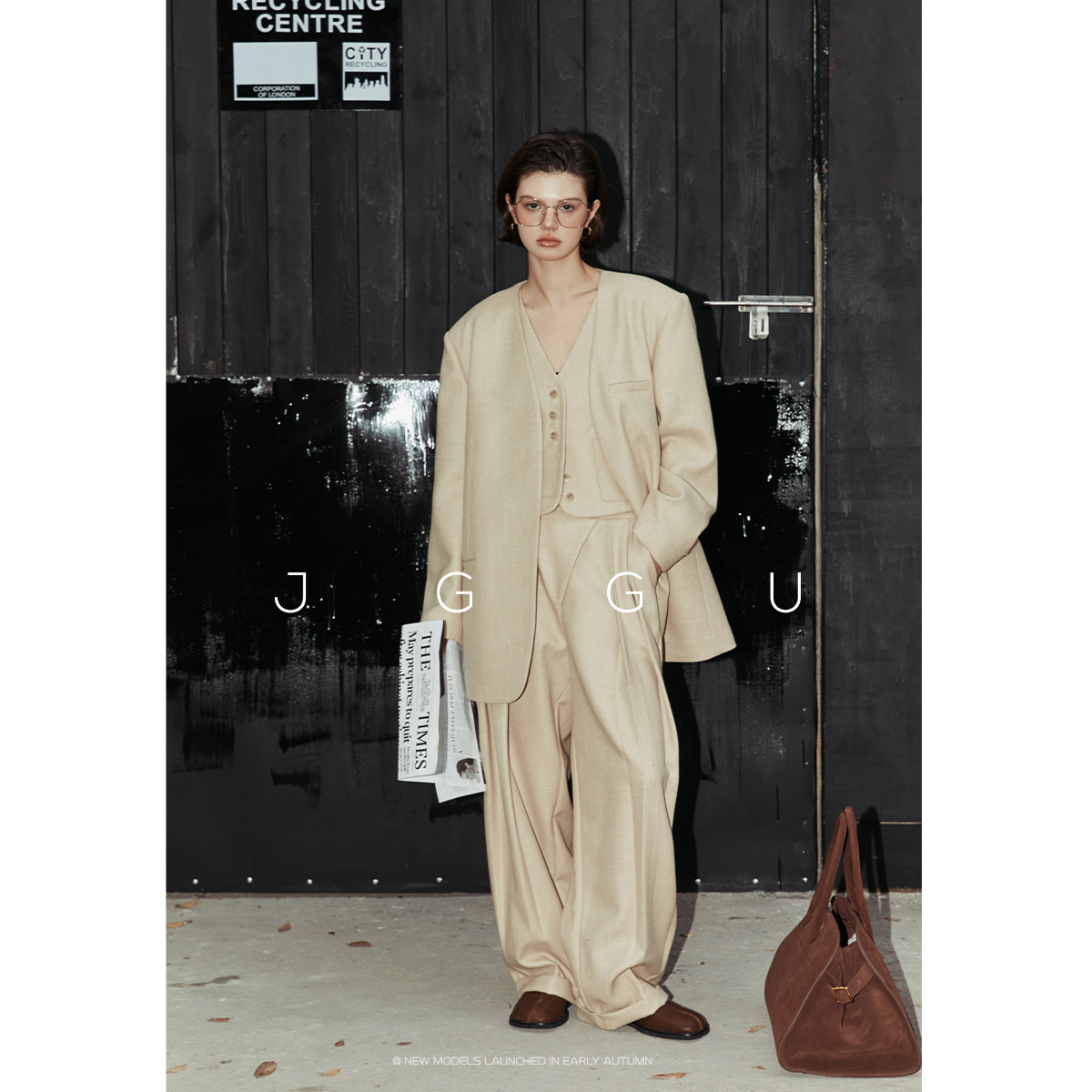 晶咕全尺码早春套装女西装三件套