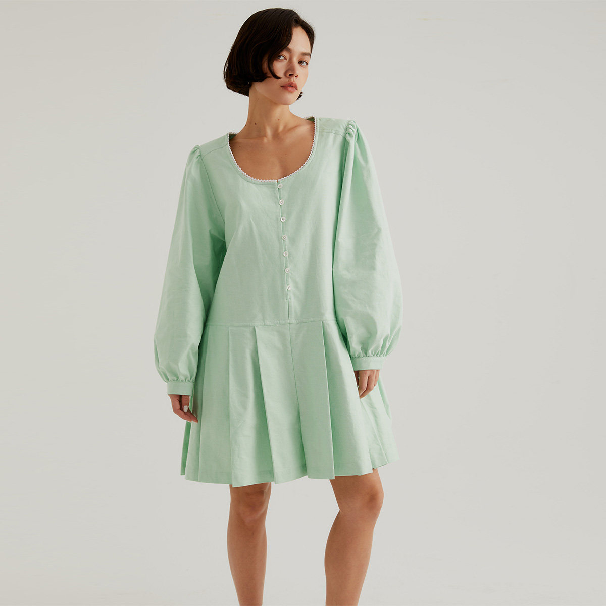 晶咕黑标JGGU百褶连衣裙连体裤女夏设计感时尚气质短裙裤