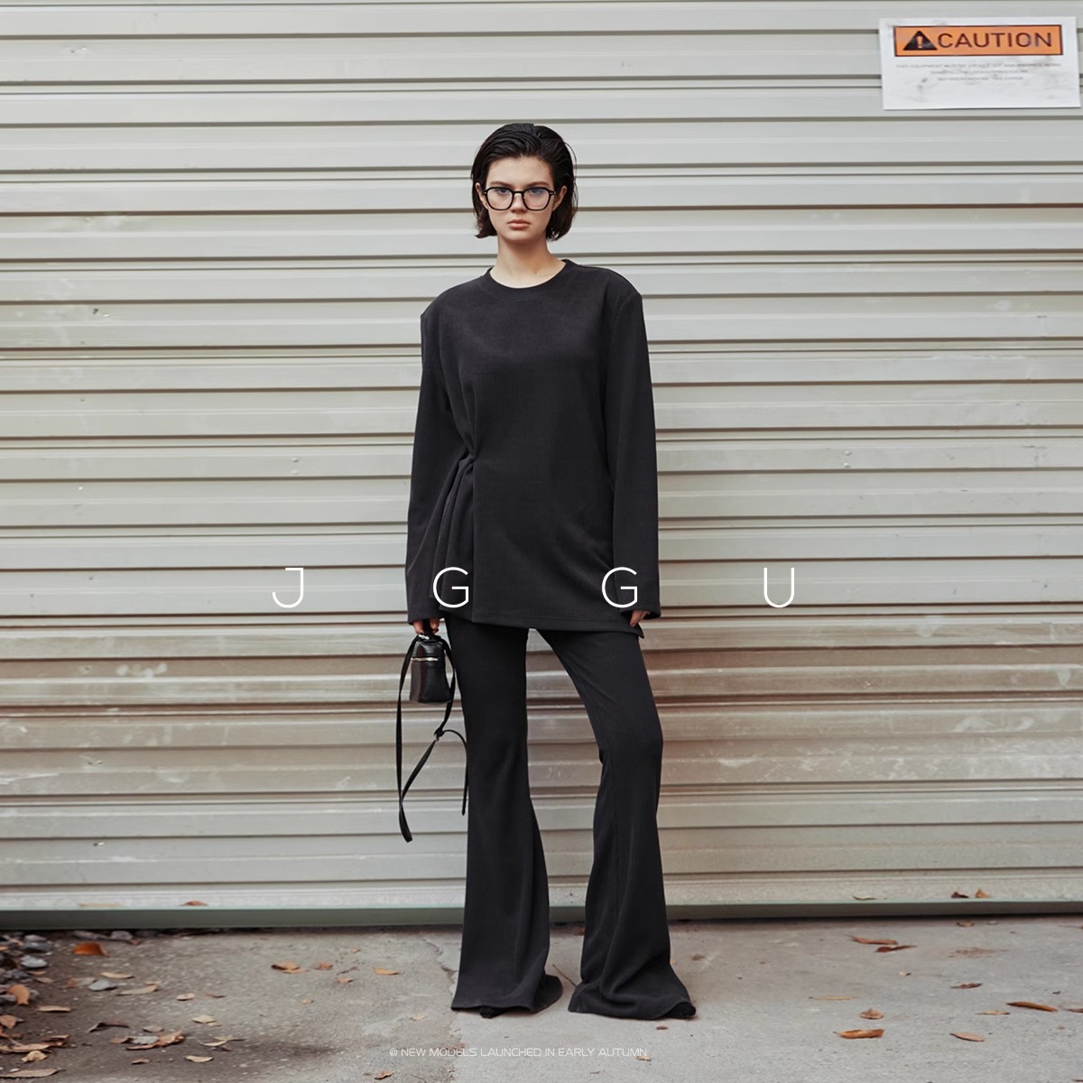 晶咕黑标女装系列早春针织套装女