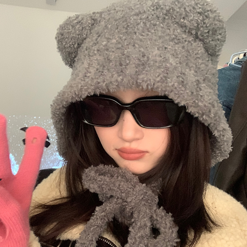 逛街可爱百搭女秋冬护耳帽