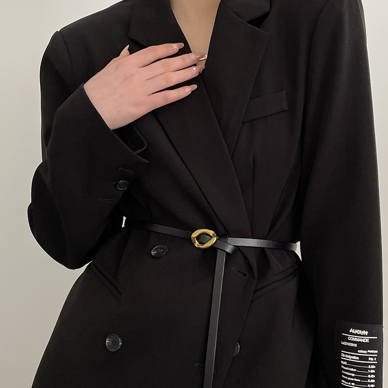 刺毛叔叔男女二层牛皮合金