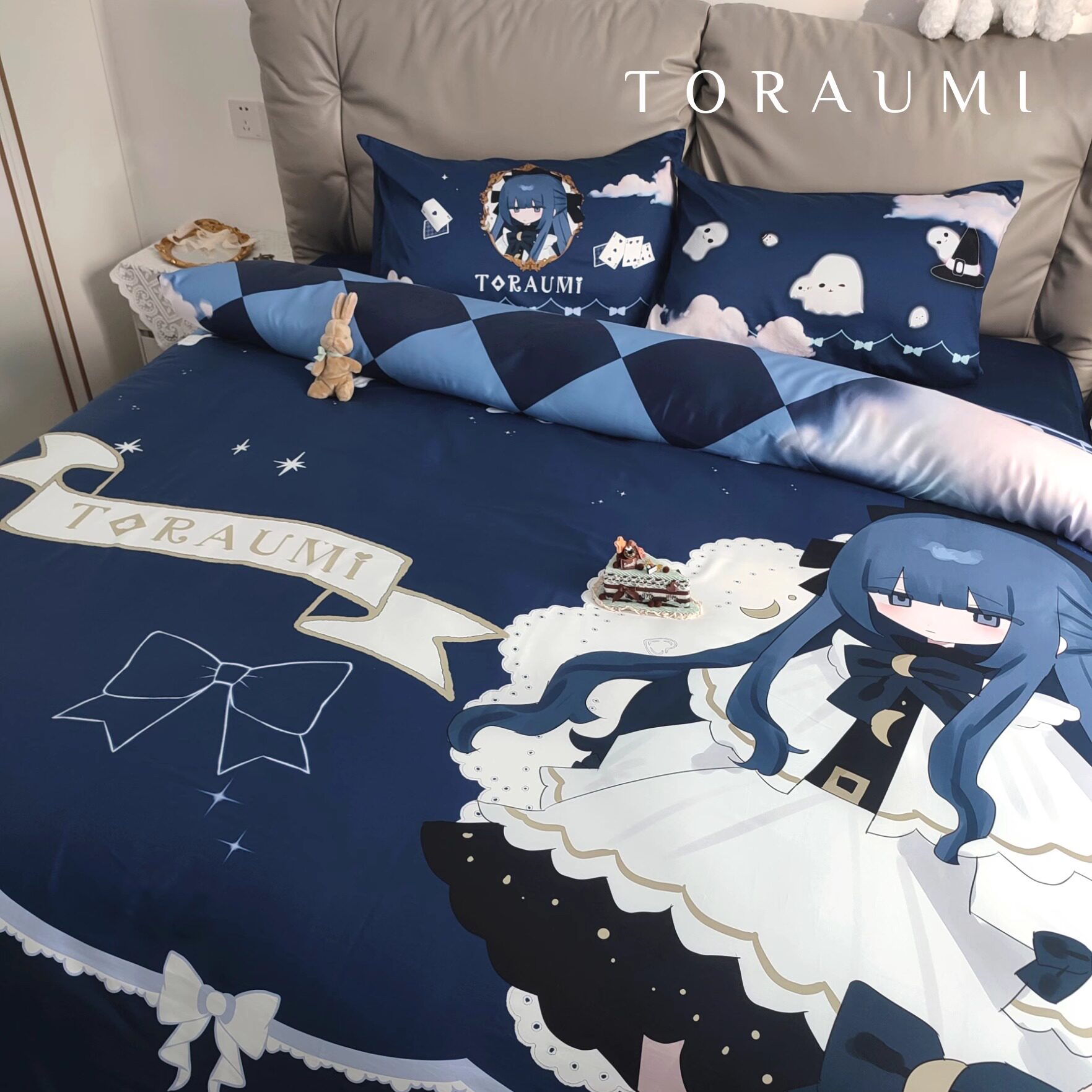 【清仓】星之歌 原创60S纯棉贡缎床上四件套 二次元女孩可爱被套