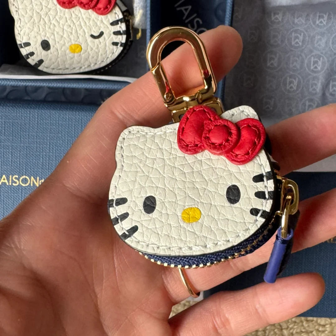 可爱卡通凯蒂猫hellokitty皮质钥匙扣挂件高级感少女心包包挂饰