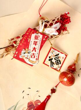 太古大漆葫芦新年礼非遗大漆葫芦挂饰蛇年家居挂件潮流设计款挂件