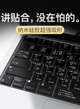 适用苹果Macbook Pro M4键盘膜Air14寸电脑mac笔记本2024 16Max保