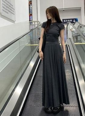 御姐风高端气质连衣裙子女夏季2025新款法式性感修身显瘦气质长裙