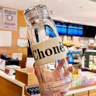 高硼硅玻璃杯女高颜值泡茶杯茶水分离 杯子高级感轻奢水杯2024新款