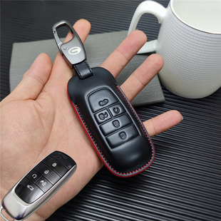 专用于广汽埃安AION S Plus v y lx汽车用钥匙套真皮钥匙包钥匙扣