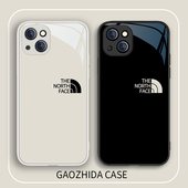 11promax 适用苹果14手机壳15苹果16潮牌17北面iPhone13 mini情侣x se2个性 创意8plus高级感7p玻璃