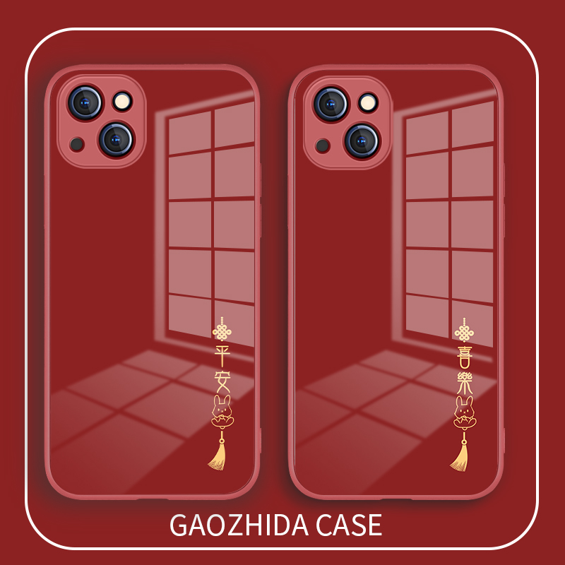 苹果iPhone玻璃中国风情侣