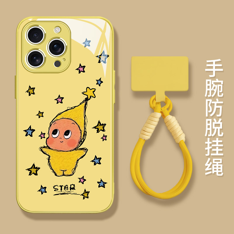 适用苹果手机壳星星人泡泡玛特