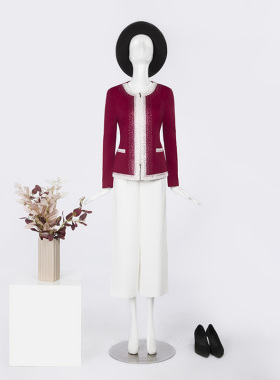 靓诺红钻镶边外衣LS11035A