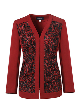 LIANGNUO靓诺品牌女装【折扣】拼蕾丝上衣LS15116B