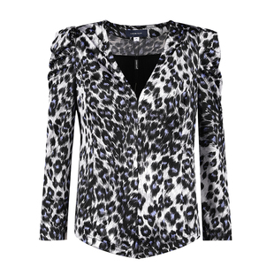 LC13012A 女新款 LIANGNUO靓诺豹纹长袖 针织T恤衫