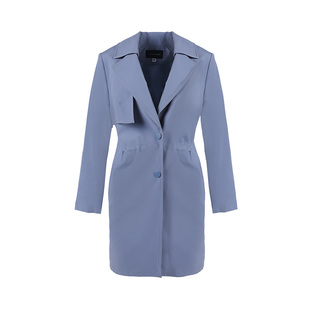 外套中长款 小个子收腰显瘦春季 LF22332A 2023新款 靓诺气质风衣女款