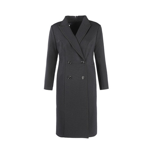 蕊芯蓝波点针织连衣裙LL22330A