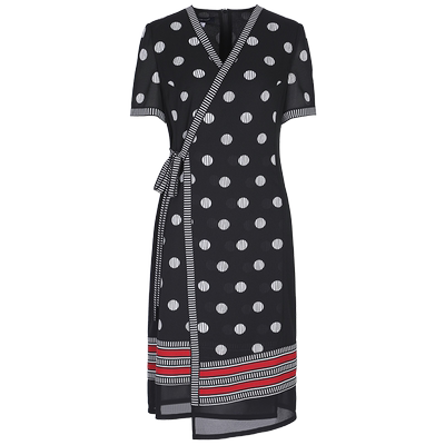 靓诺休闲风收腰裙系带连衣裙