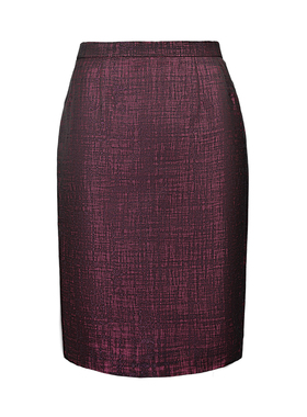 靓诺时尚优雅气质半身裙春秋新款通勤百搭职业紫色短裙LQ13051A