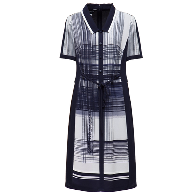 靓诺排线印花连衣裙女士夏季