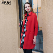 靓诺风衣外套女大码 2024今年流行秋新款 洋气高端休闲大衣LX23359B