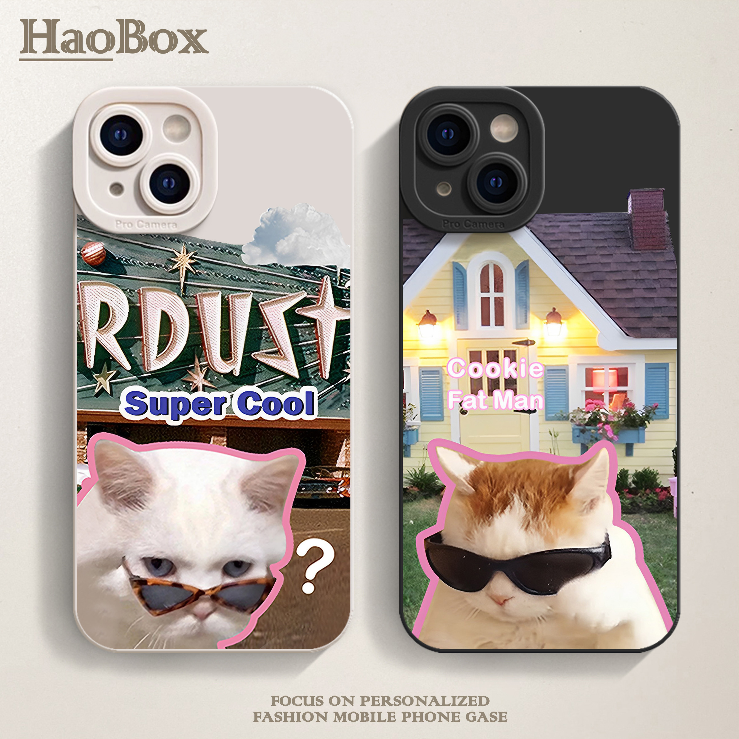 墨镜iPhone14手机壳苹果15promax小米13适用mate60pro华为P50新款小米14个性opporeno7荣耀80/nova9红米k70