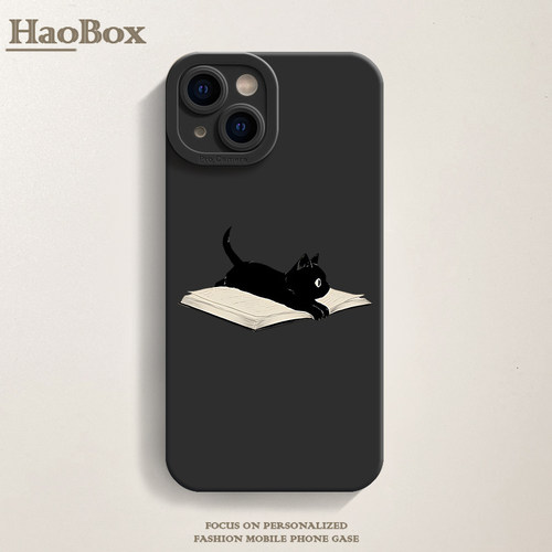 猫咪iPhone14promax苹果15小米14pro适用nova11华为mate60pro红米K70新款vivoS17荣耀90手机壳opporeno10防摔