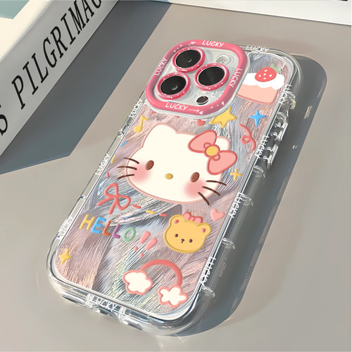 Kitty猫适用小米14手机壳14pro新款13全包K70e红米note13pro硅胶k60保护套k70透明12女12x防摔note12情侣12s