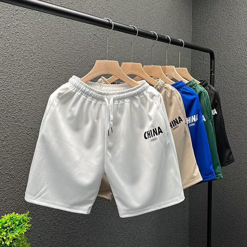 篮球短裤男潮牌ins潮流原宿风休闲运动五分裤子宽松夏外穿大裤衩