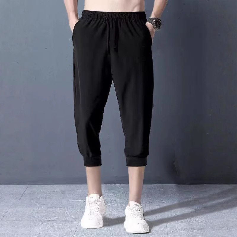 2025男装潮流哈伦束脚裤夏季百搭休闲运动裤潮小脚七分裤五分短裤