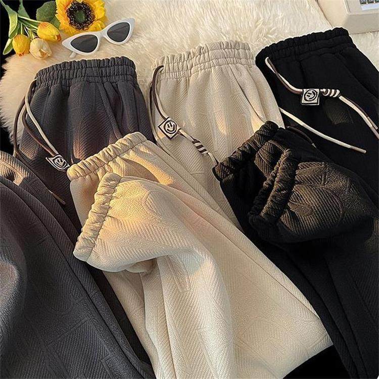 休闲卫裤男韩版潮流秋冬款束脚加绒厚美式长裤子运动宽松男生帅气,男装,卫裤,淘宝优惠券,粉丝福利购,淘宝优惠卷