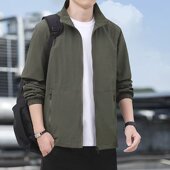 春秋季 高街帅气男装 夹克男薄款 防风防水休闲百搭立领外套2026新款