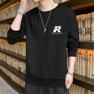 打底衫男士休闲百搭春秋款大码宽松卫衣薄款美式运动长袖t恤潮流