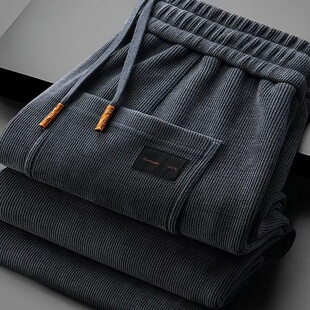 上班工作服男款耐磨耐脏裤子秋冬季宽松直筒建筑工地加绒加厚长裤