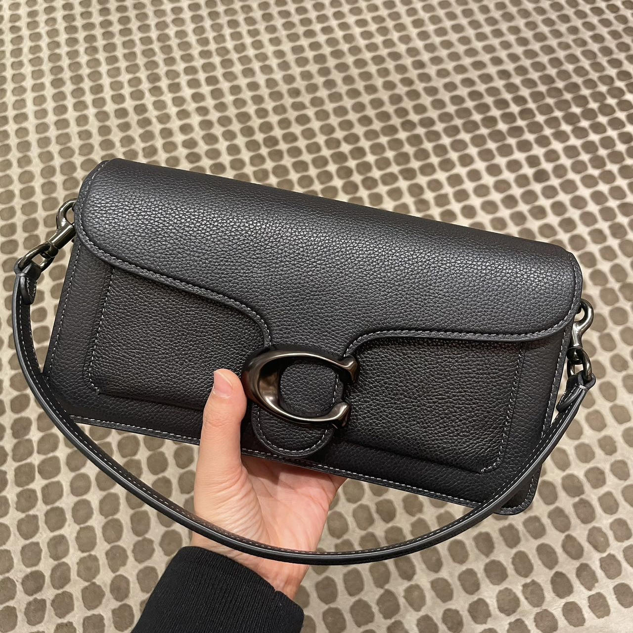 塔尖定制 TABBY 20号翻盖信封包真皮经典印花单肩包斜挎包1015