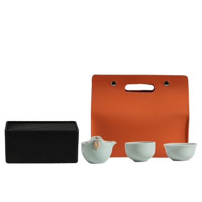 廷怀窑旅行茶具汝瓷开片可养