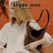 赵露思同款 Apede Mod 牛皮软花桶包水桶包单肩斜挎包节日新年礼物