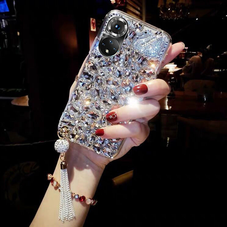 华为p70pro手机壳适用荣耀500轻奢高级90荣耀80pro满钻石P60女50水钻nova11奢华网红30全包防摔Mate60爆闪12,3C数码配件,手机保护套/壳,淘宝优惠券,粉丝福利购,淘宝优惠卷