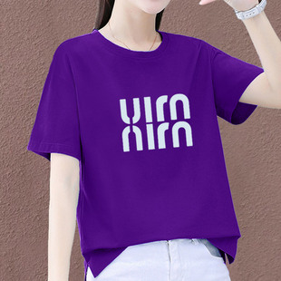 洋派宽松胖显瘦薄款 2026时尚 上衣女藏肉0319e4 t恤女新款 春夏短袖