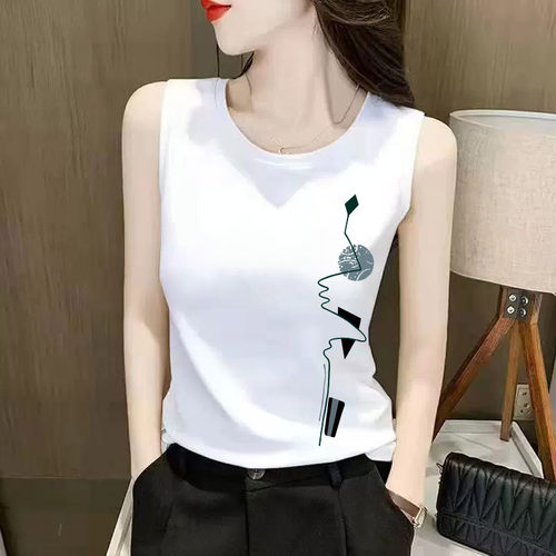 白色内搭西装无袖背心女