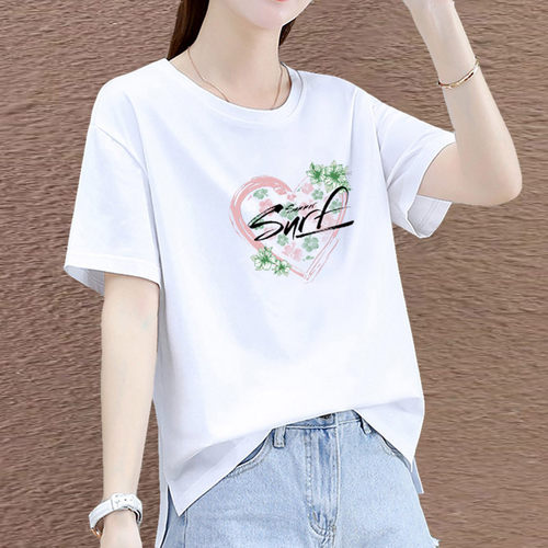 纯棉休闲短袖减龄体恤衫