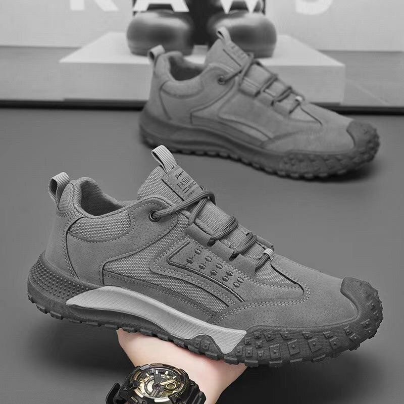 男鞋春夏季新款透气劳保鞋子男士防滑耐磨工地上班运动休闲登山鞋
